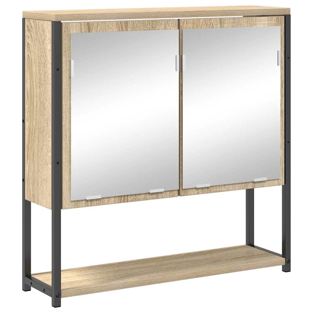 Ensemble de mobilier de salle de bain 3 pc Chêne Sonoma