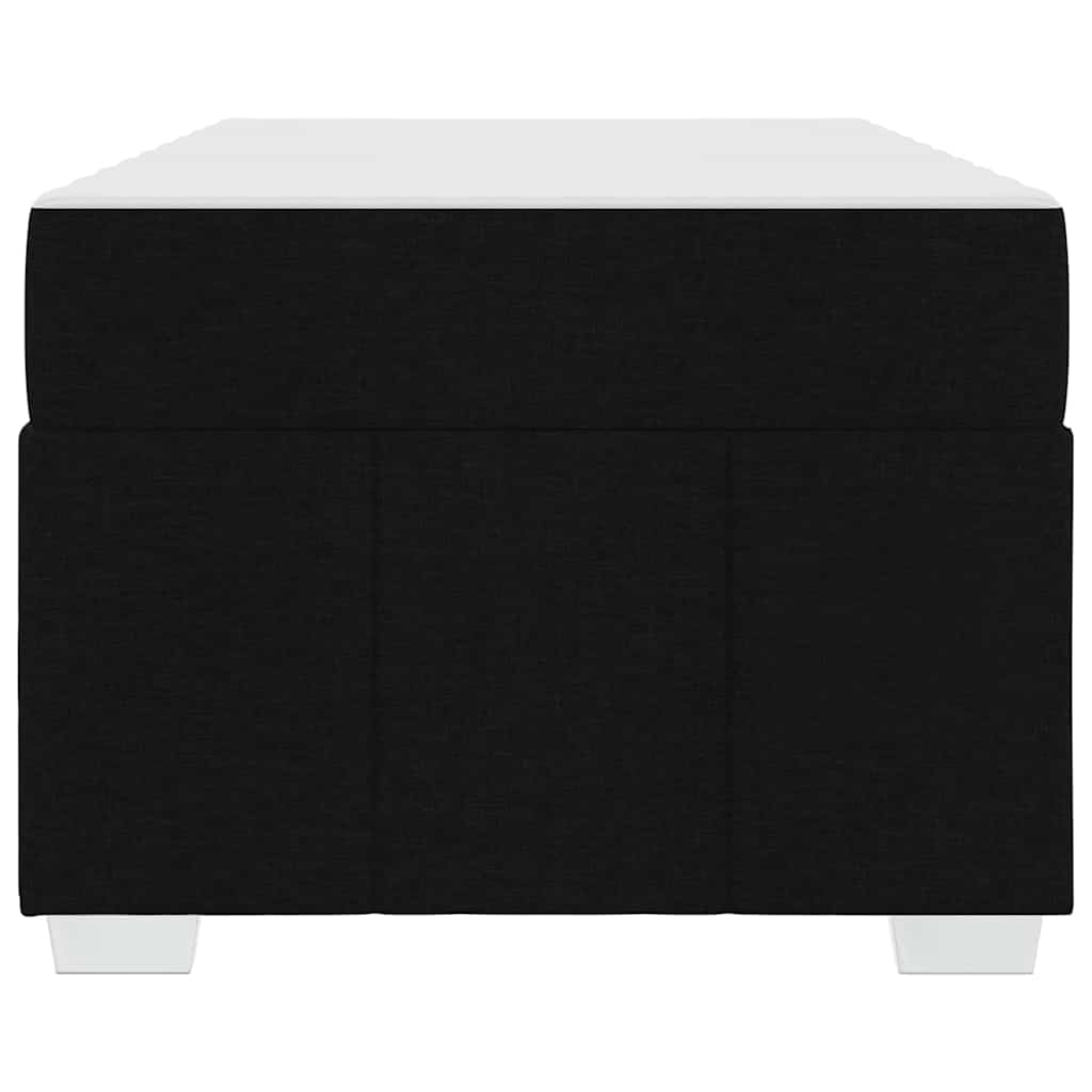Cadre de lit avec matelas Noir 80 x 200 cm tissu - XIOS
