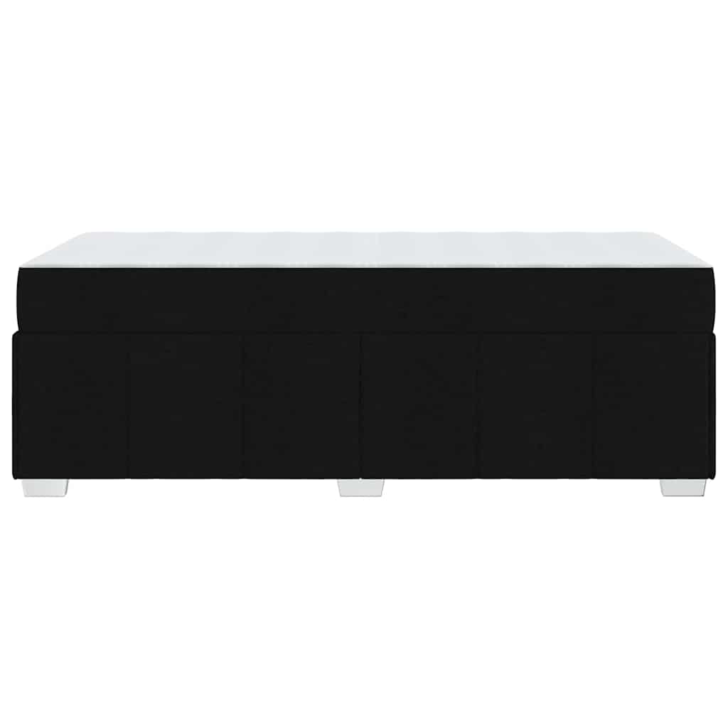 Cadre de lit avec matelas Noir 80 x 200 cm tissu - XIOS