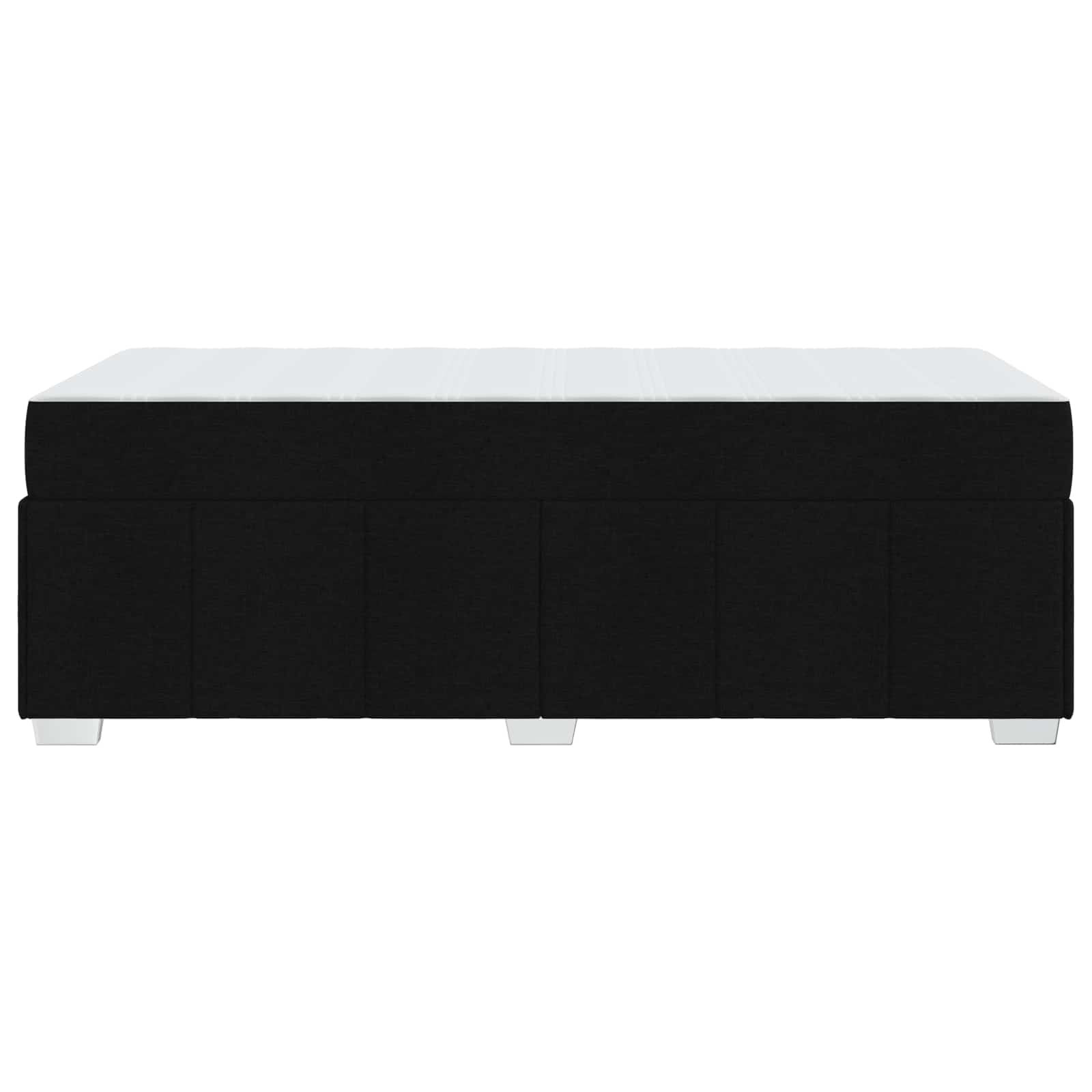 Cadre de lit avec matelas Noir 90 x 200 cm tissu - XIOS