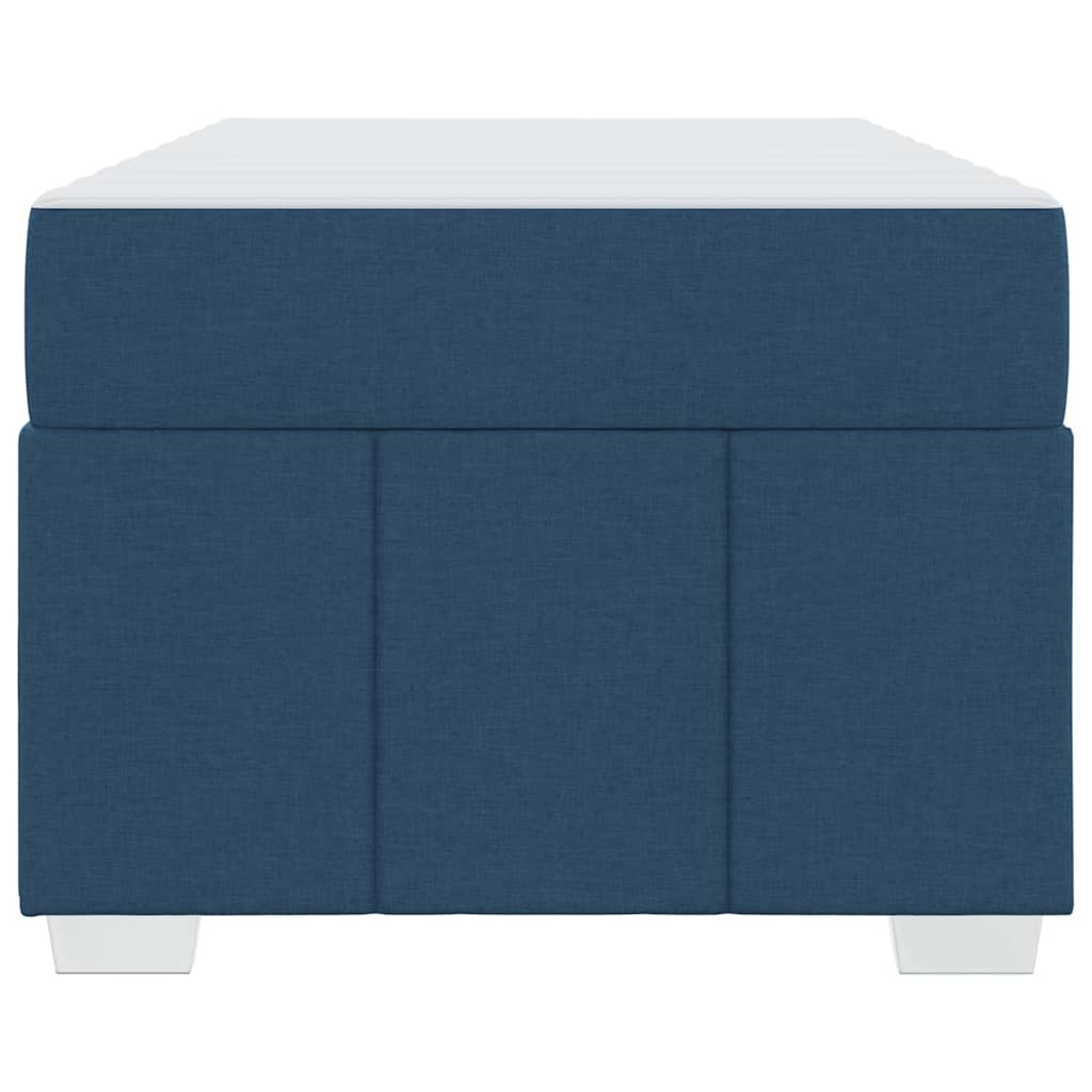 Cadre de lit avec matelas Bleu 90 x 200 cm tissu - XIOS