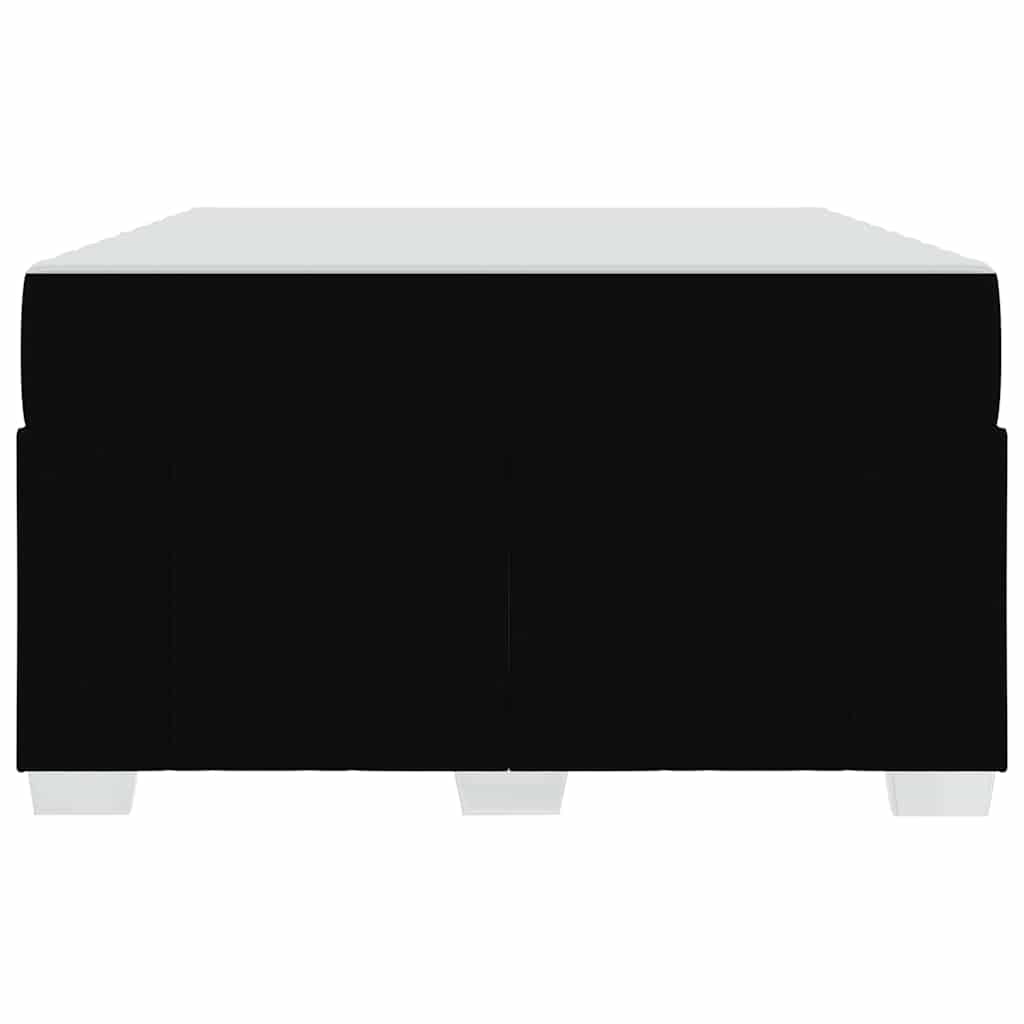 Cadre de lit avec matelas Noir 120 x 200 cm tissu - XIOS