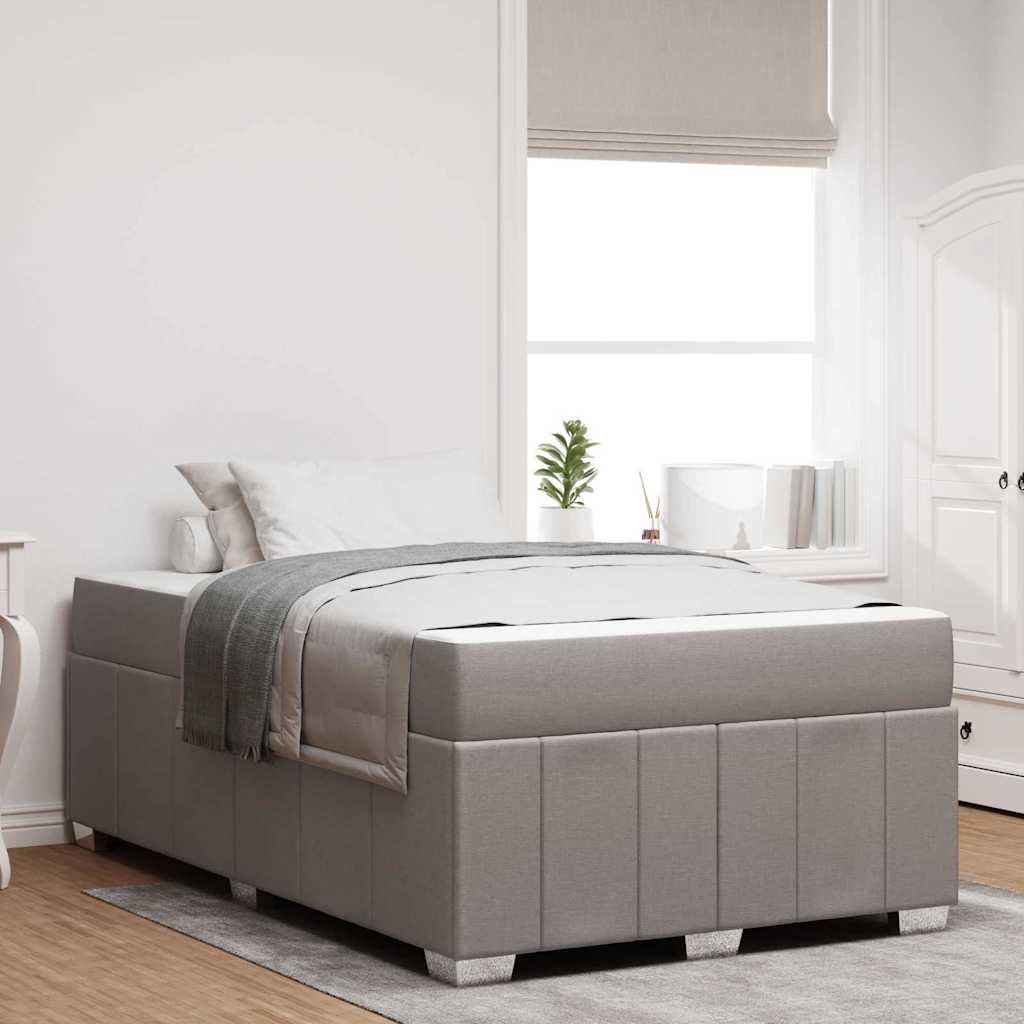 Cadre de lit Taupe 120 x 200 cm tissu