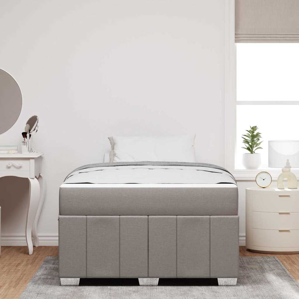 Cadre de lit Taupe 120 x 200 cm tissu