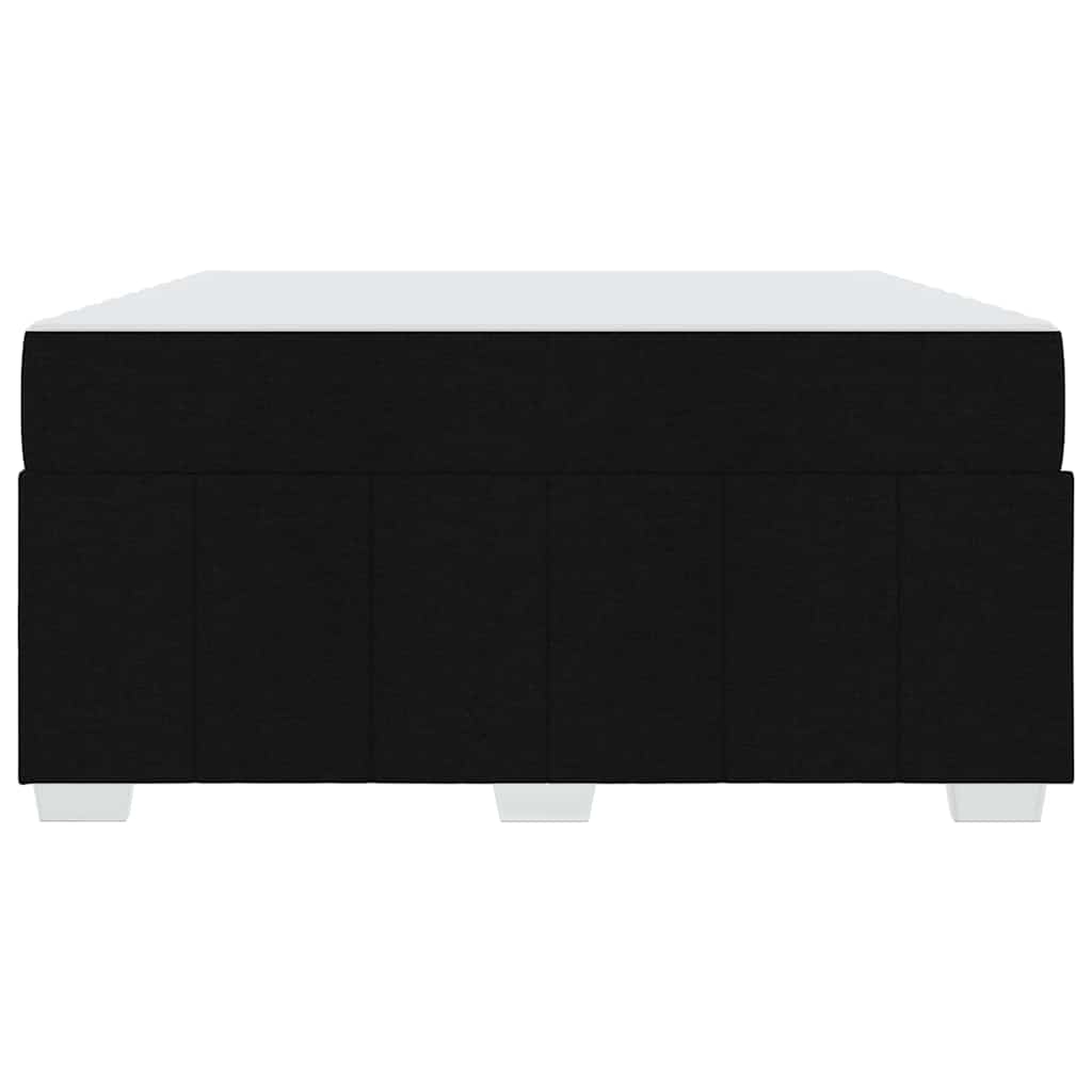 Cadre de lit avec matelas Noir 140 x 200 cm tissu - XIOS