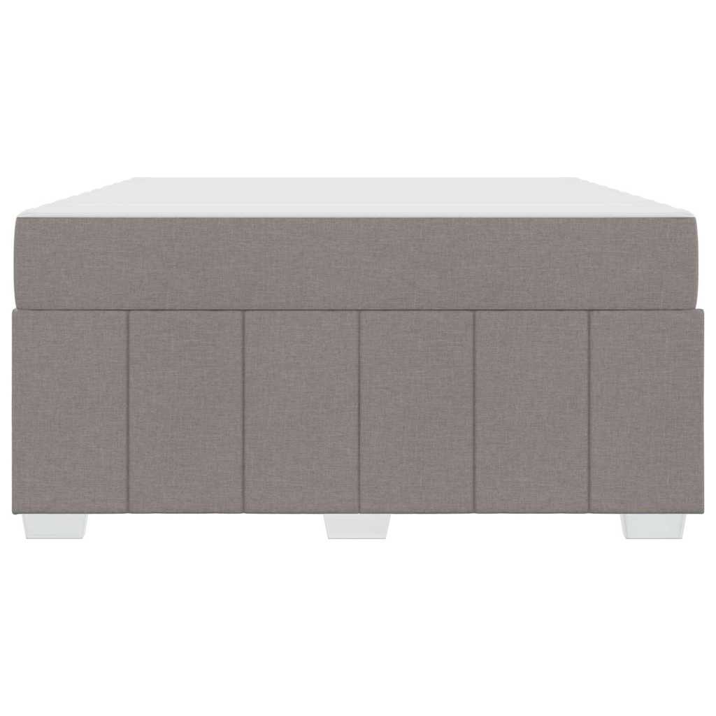 Cadre de lit avec matelas Taupe 140 x 200 cm tissu - XIOS