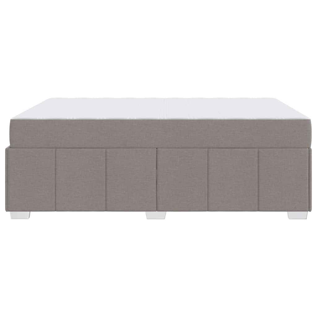 Cadre de lit avec matelas Taupe 140 x 200 cm tissu - XIOS
