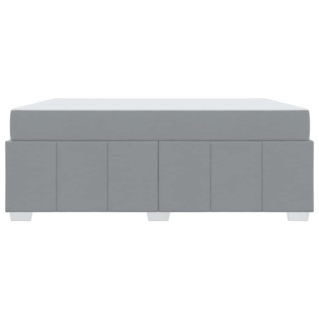 Cadre de lit avec matelas Gris clair 180 x 200 cm tissu - XIOS
