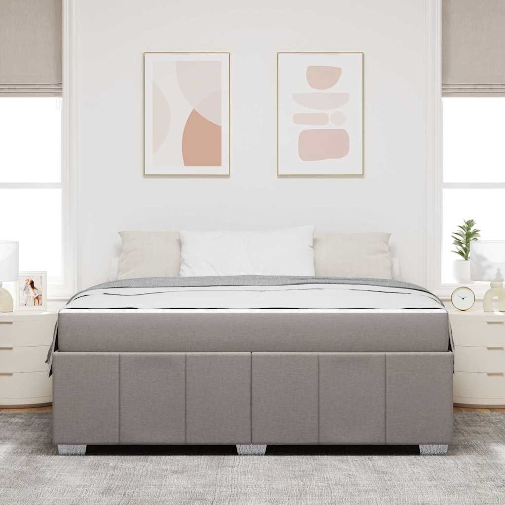 Cadre de lit Taupe 180 x 200 cm tissu