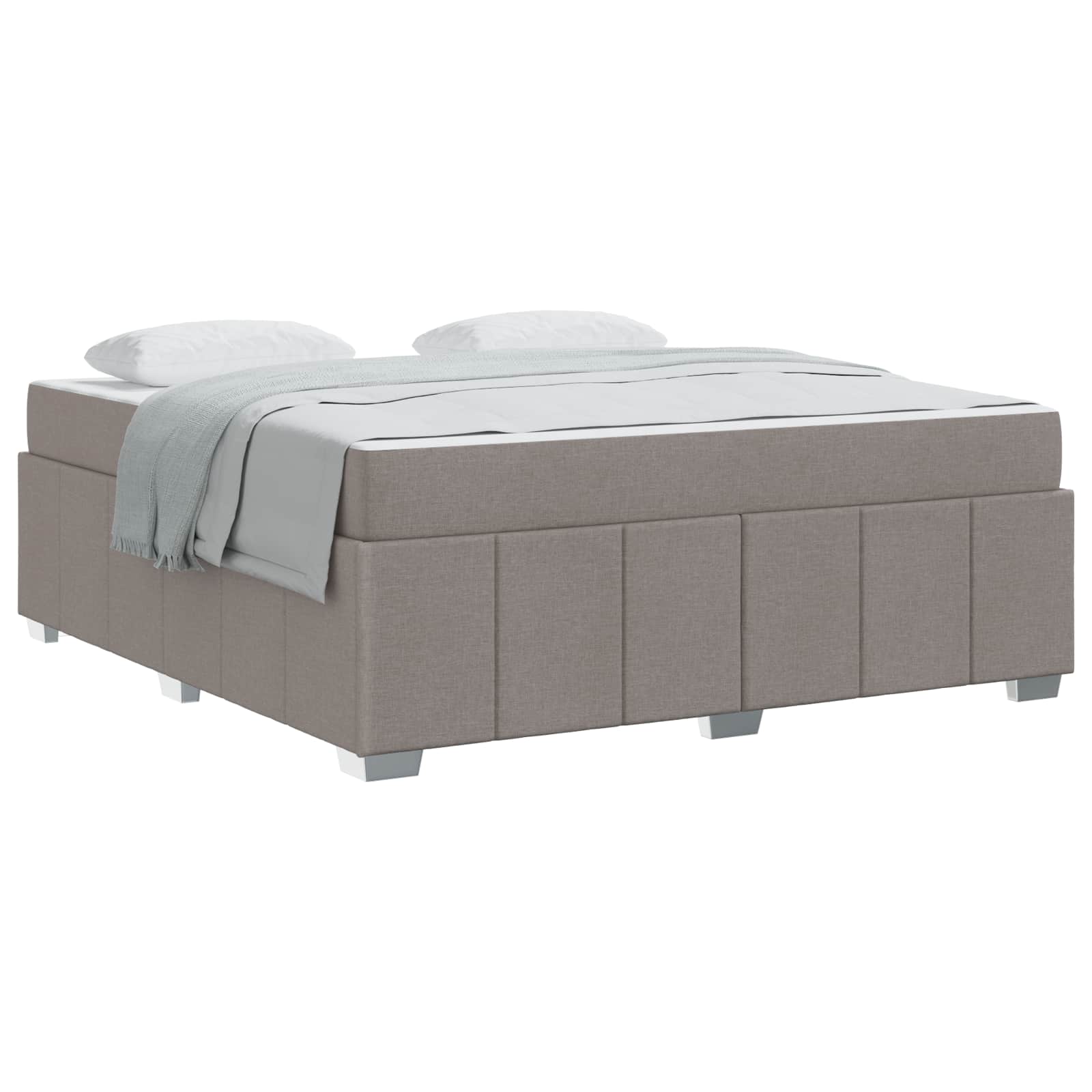 Cadre de lit Taupe 180 x 200 cm tissu