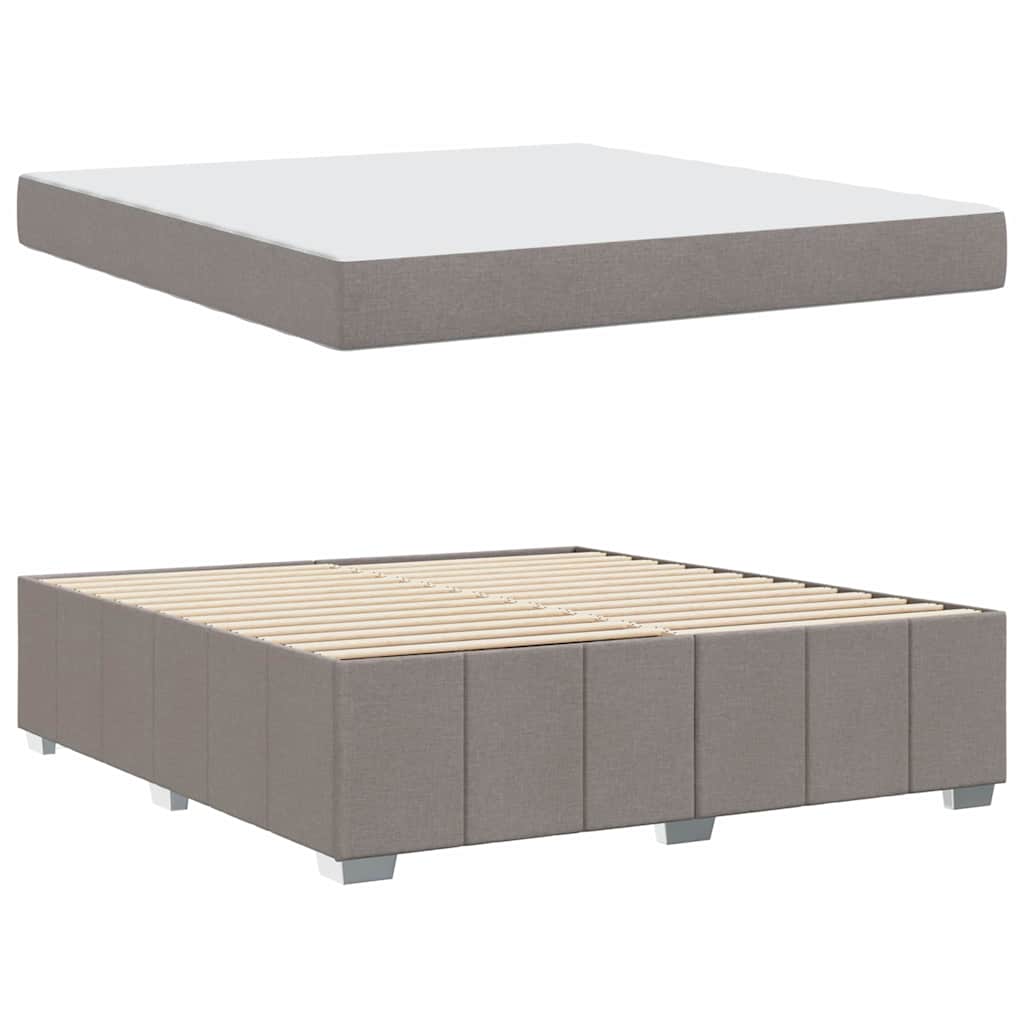 Cadre de lit Taupe 180 x 200 cm tissu