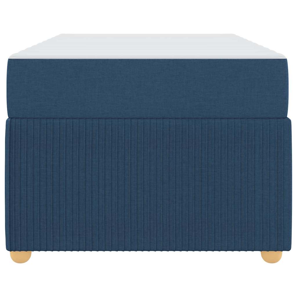 Cadre de lit avec matelas Bleu 80 x 200 cm tissu - XIOS
