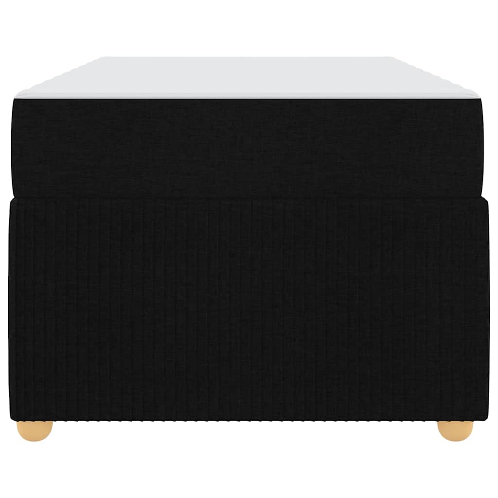 Cadre de lit avec matelas Noir 90 x 200 cm tissu - XIOS