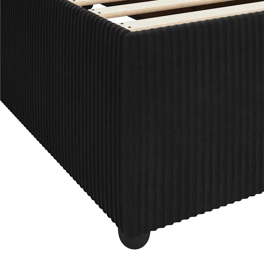 Cadre de lit Noir 90 x 200 cm tissu - XIOS