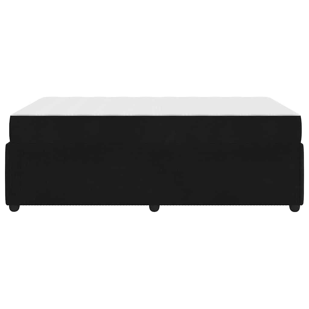 Cadre de lit Noir 120 x 190 cm tissu