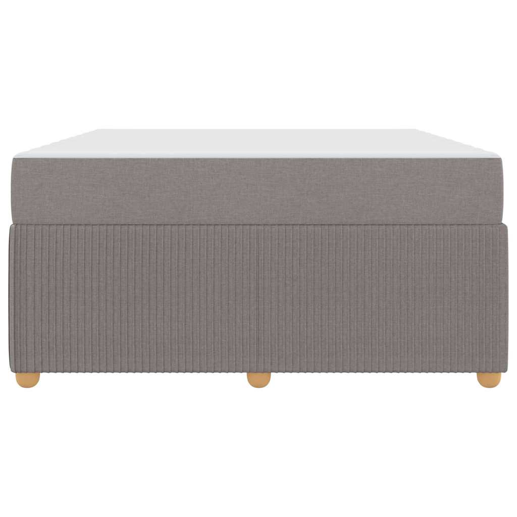 Cadre de lit avec matelas Taupe 140 x 200 cm tissu - XIOS