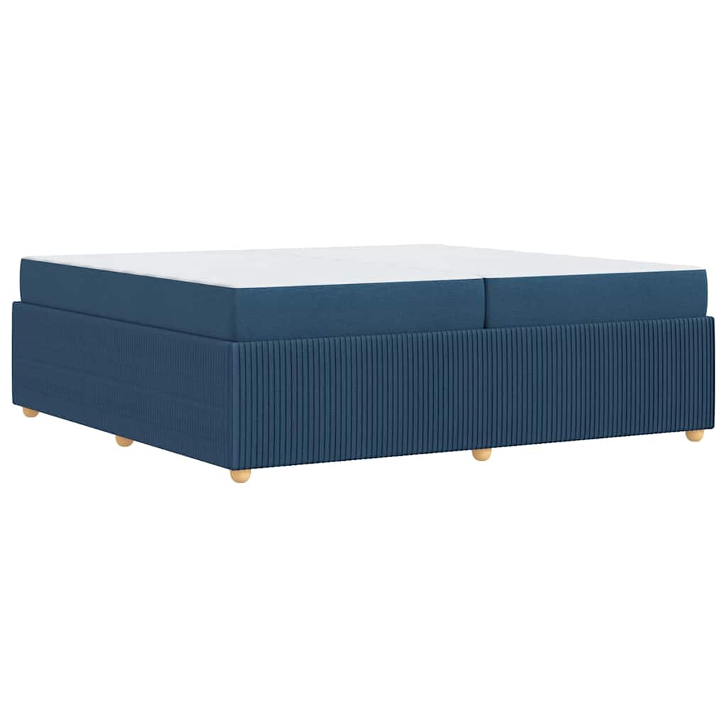 Cadre de lit Bleu 200 x 200 cm tissu