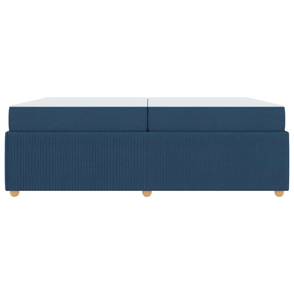 Cadre de lit Bleu 200 x 200 cm tissu