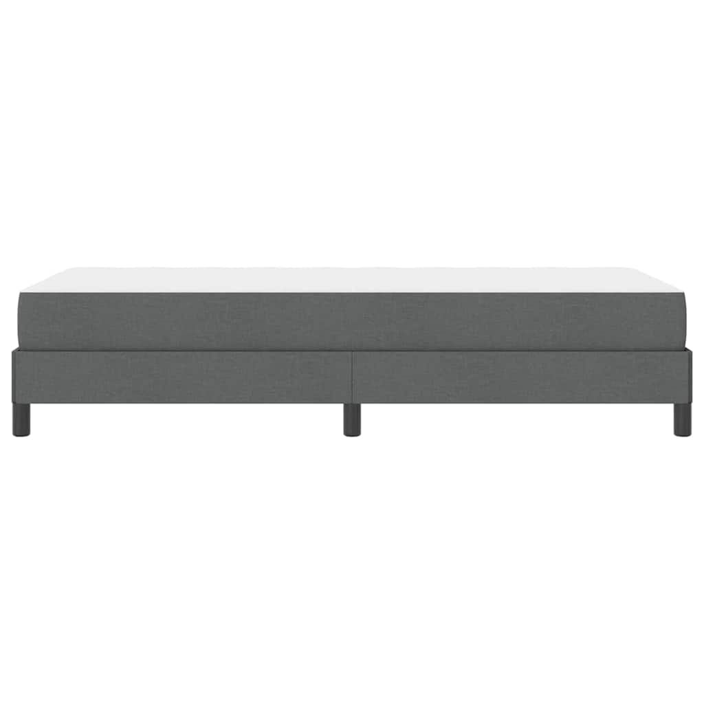 Lit à ressorts avec matelas Gris foncé 80 x 200 cm tissu - XIOS