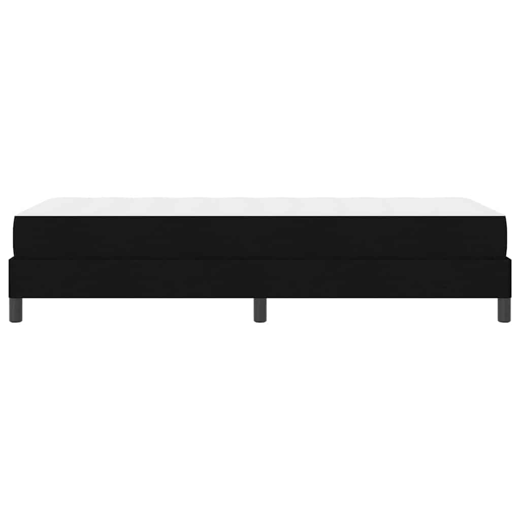 Lit à ressorts avec matelas Noir 90 x 190 cm tissu - XIOS