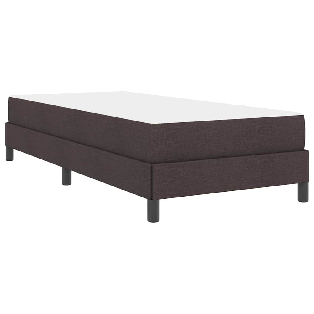 Lit à ressorts Marron foncé 90 x 200 cm tissu - XIOS