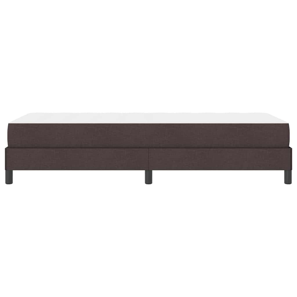 Lit à ressorts Marron foncé 90 x 200 cm tissu - XIOS