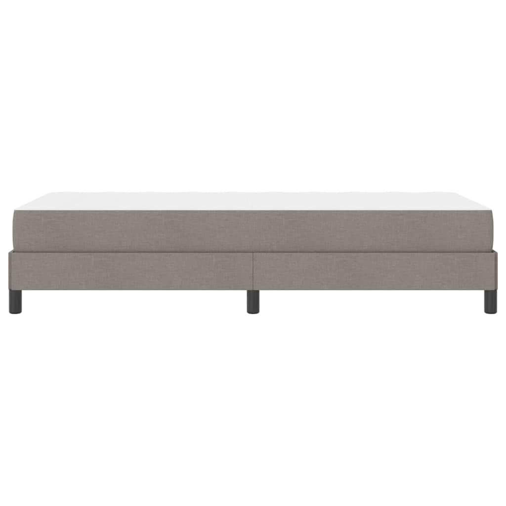 Lit à ressorts avec matelas Taupe 90 x 200 cm tissu - XIOS