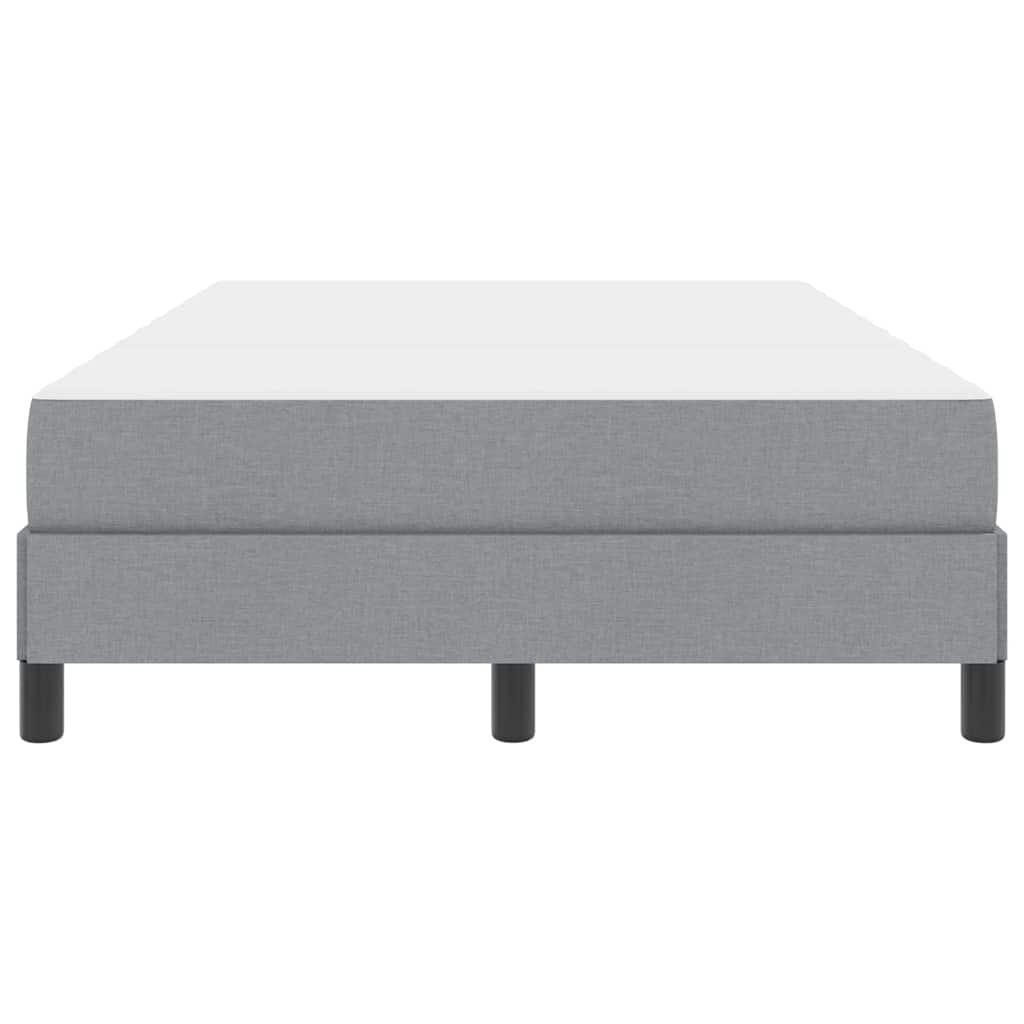 Lit à ressorts avec matelas Gris clair 120 x 190 cm tissu - XIOS