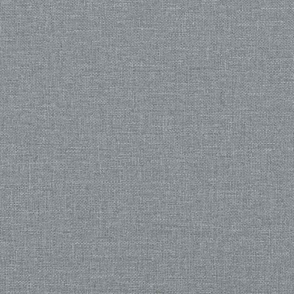 Lit à ressorts avec matelas Gris clair 120 x 190 cm tissu - XIOS