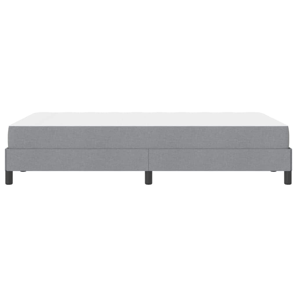 Lit à ressorts avec matelas Gris clair 120 x 190 cm tissu - XIOS
