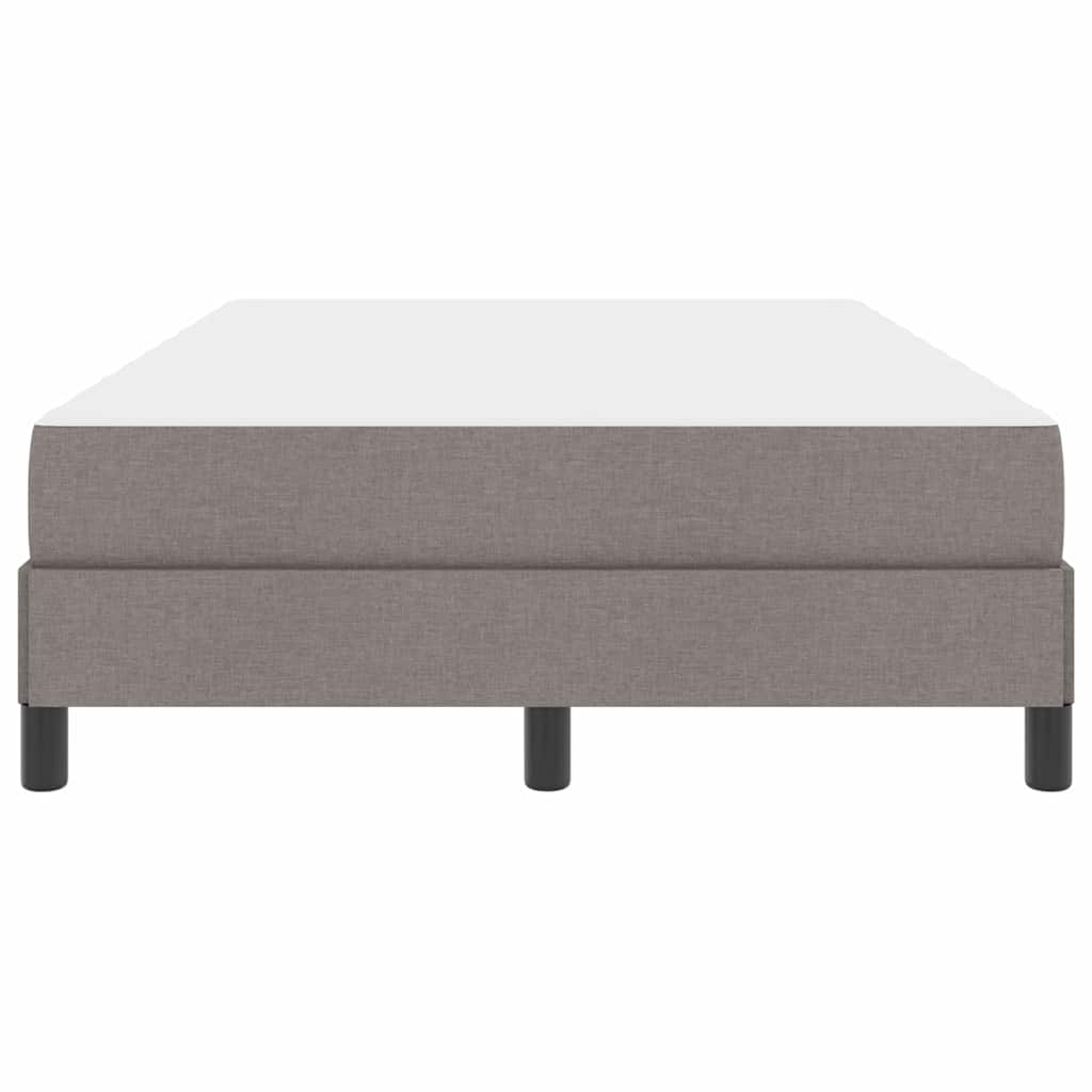 Lit à ressorts avec matelas Taupe 120 x 190 cm tissu - XIOS
