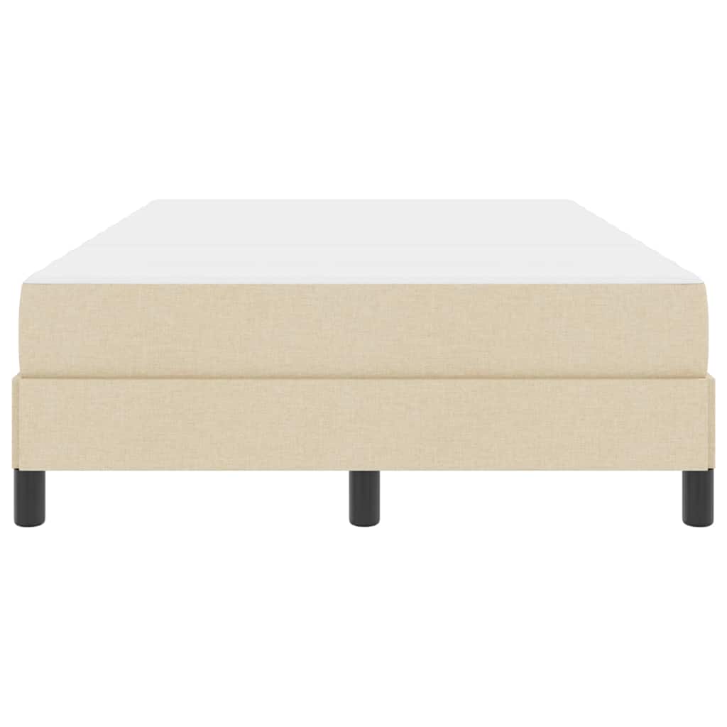 Lit à ressorts avec matelas Crème 120 x 190 cm tissu - XIOS