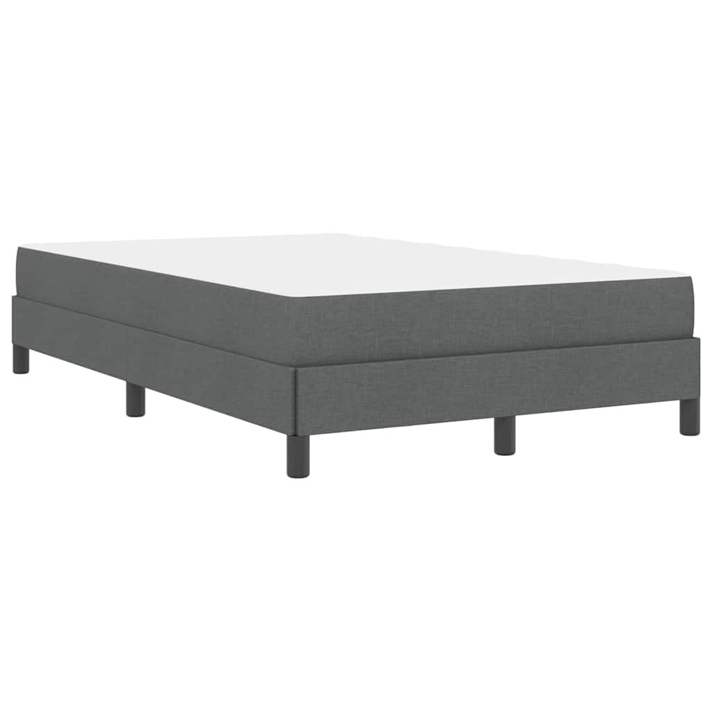 Lit à ressorts avec matelas Gris foncé 120 x 200 cm tissu - XIOS