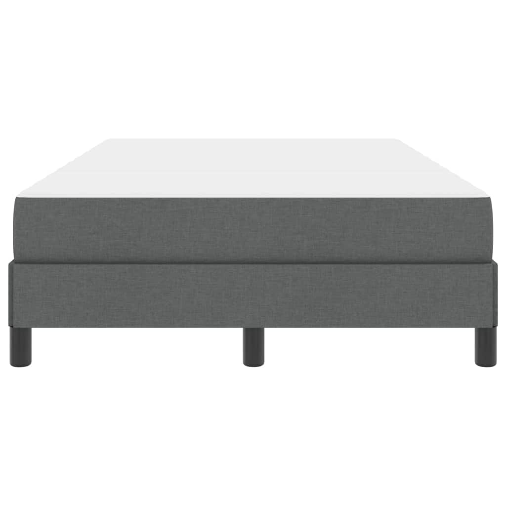 Lit à ressorts avec matelas Gris foncé 120 x 200 cm tissu - XIOS