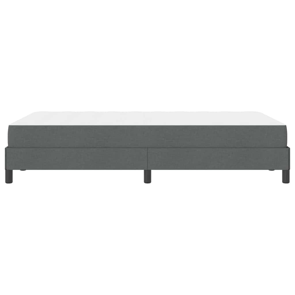 Lit à ressorts avec matelas Gris foncé 120 x 200 cm tissu - XIOS