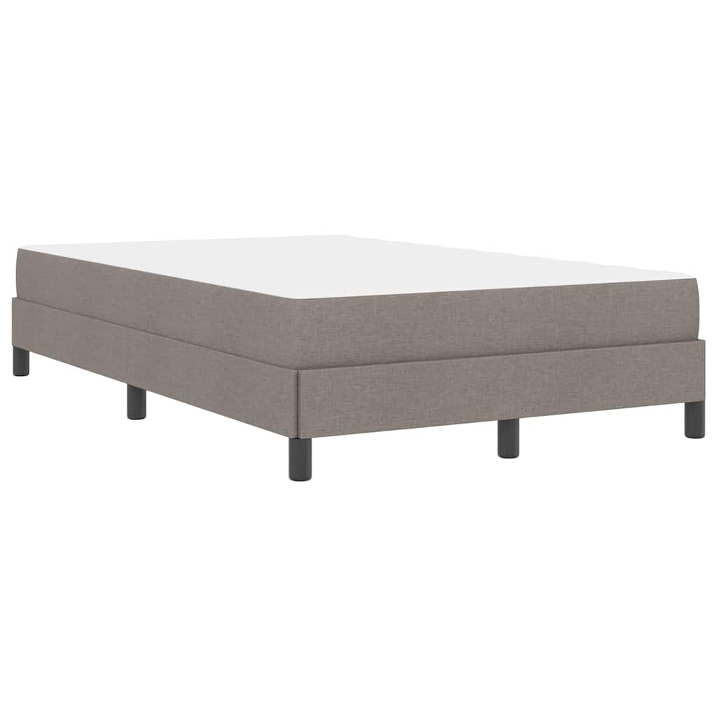 Lit à ressorts avec matelas Taupe 120 x 200 cm tissu - XIOS