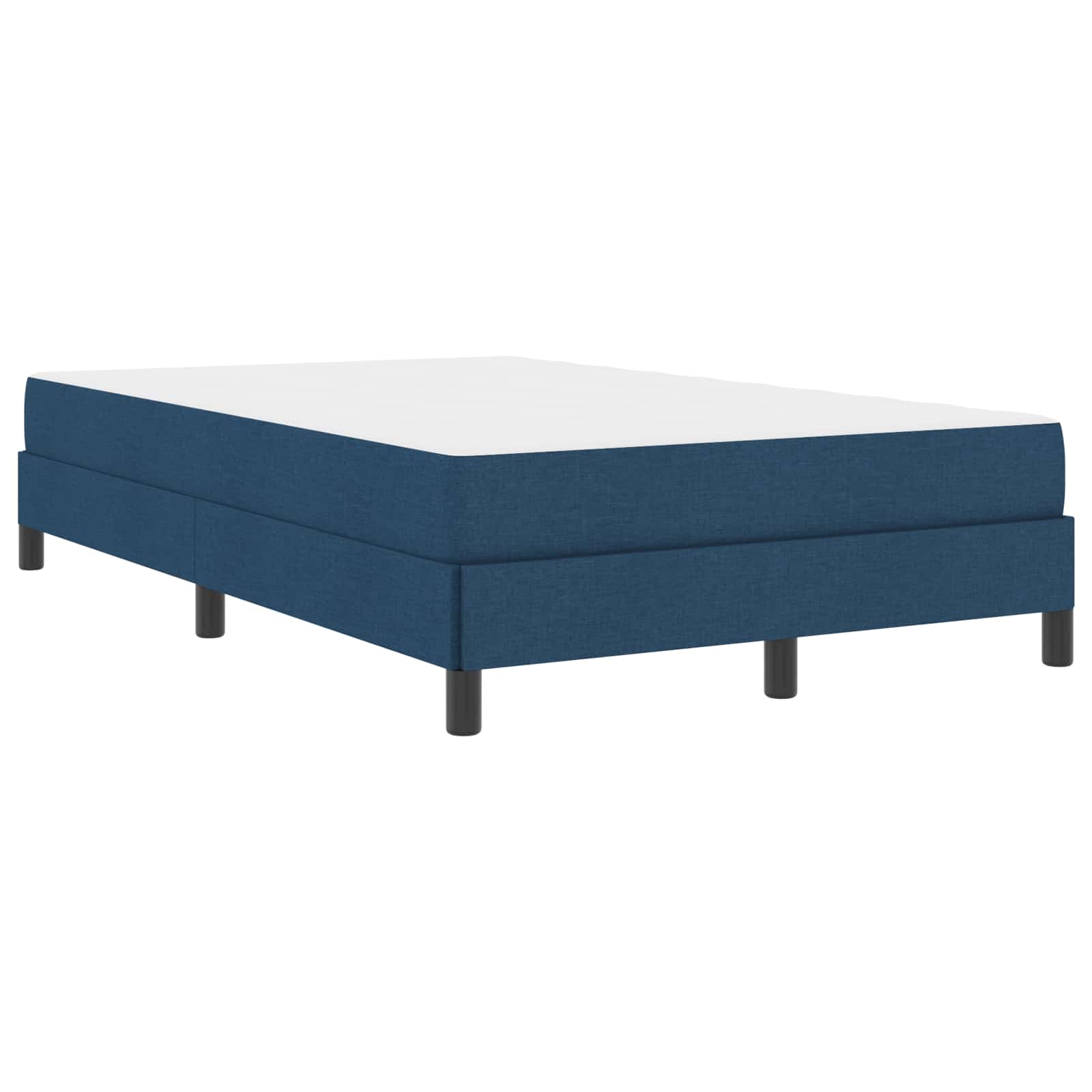Lit à ressorts avec matelas Bleu 120 x 200 cm tissu - XIOS