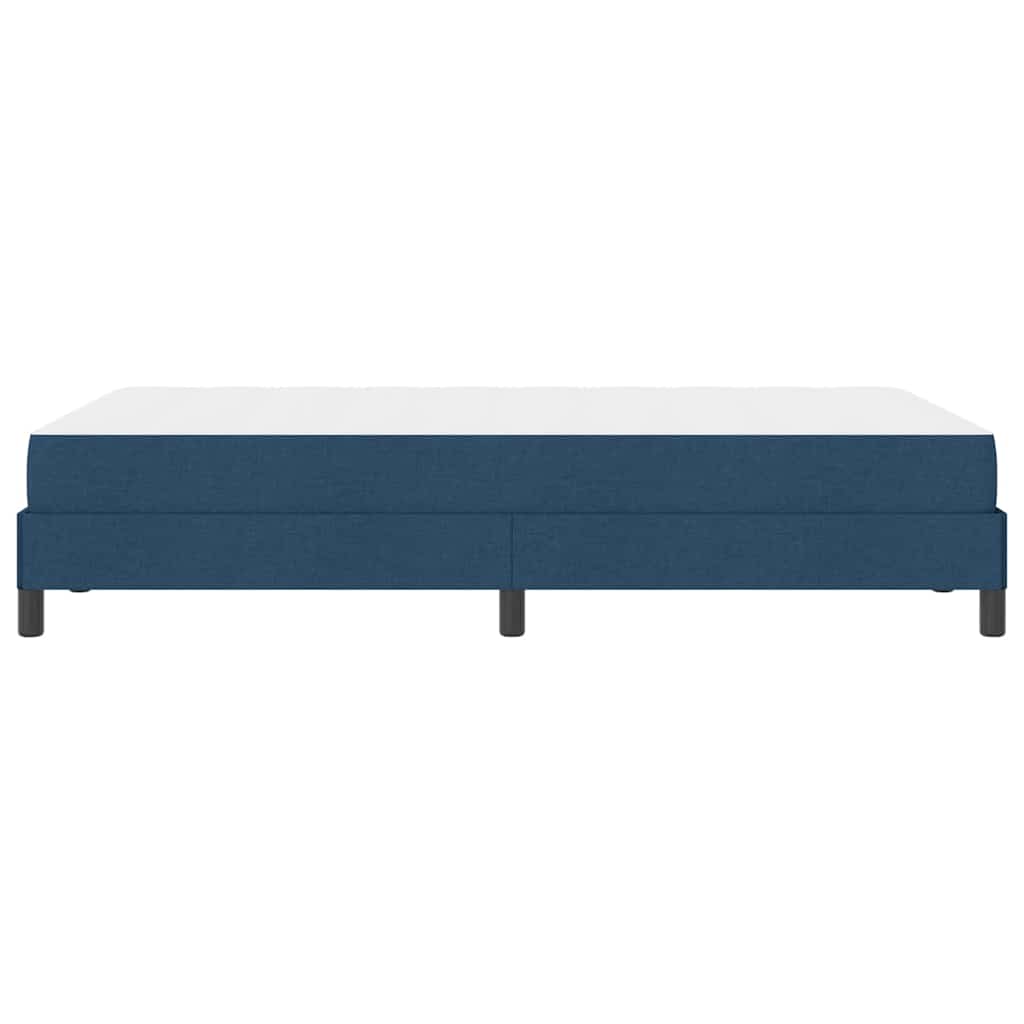 Lit à ressorts avec matelas Bleu 120 x 200 cm tissu - XIOS