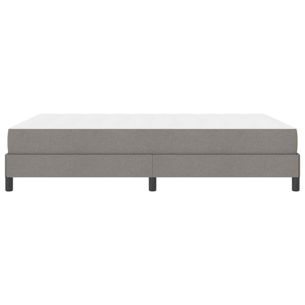 Lit à ressorts avec matelas Taupe 140 x 200 cm tissu - XIOS