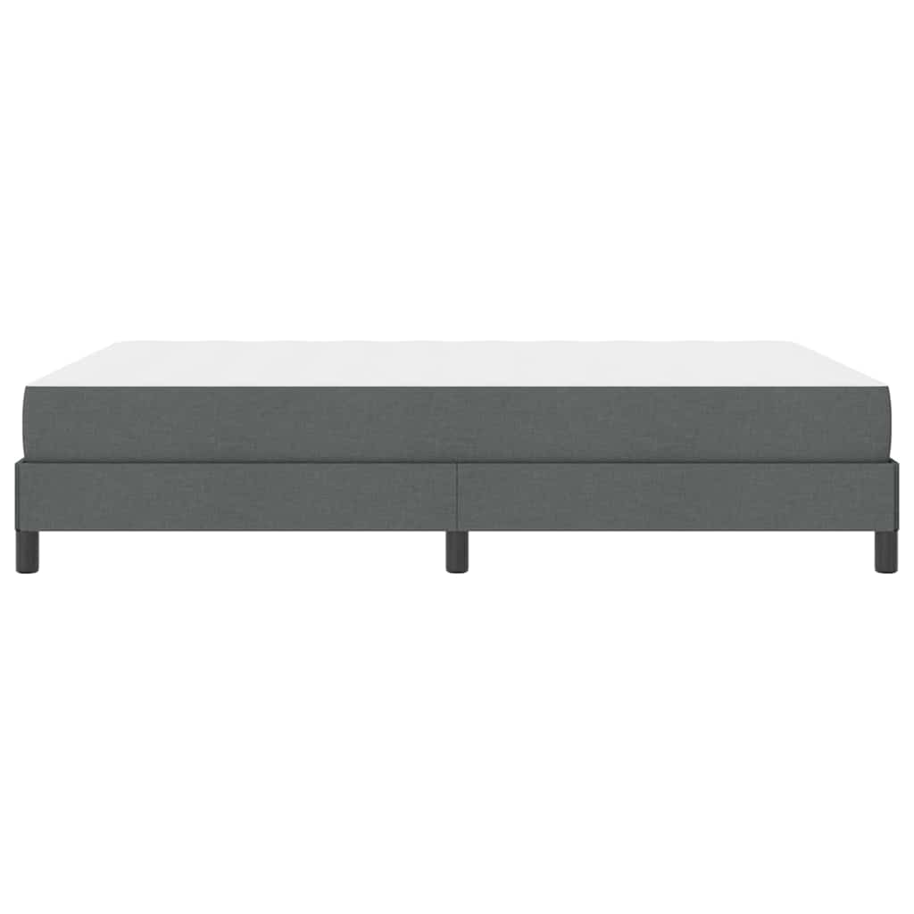 Lit à ressorts avec matelas Gris foncé 160 x 200 cm tissu - XIOS