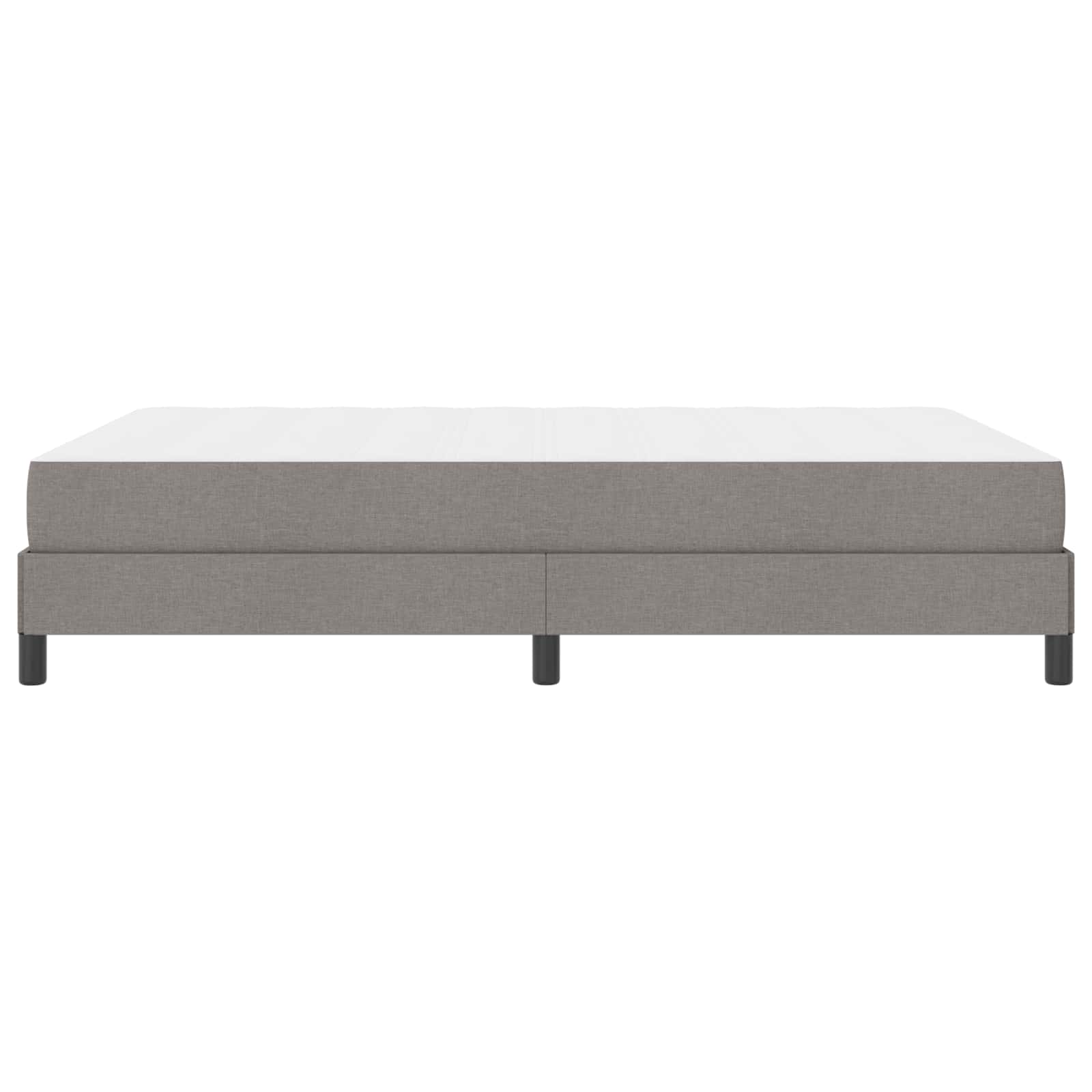 Lit à ressorts avec matelas Taupe 160 x 200 cm tissu - XIOS