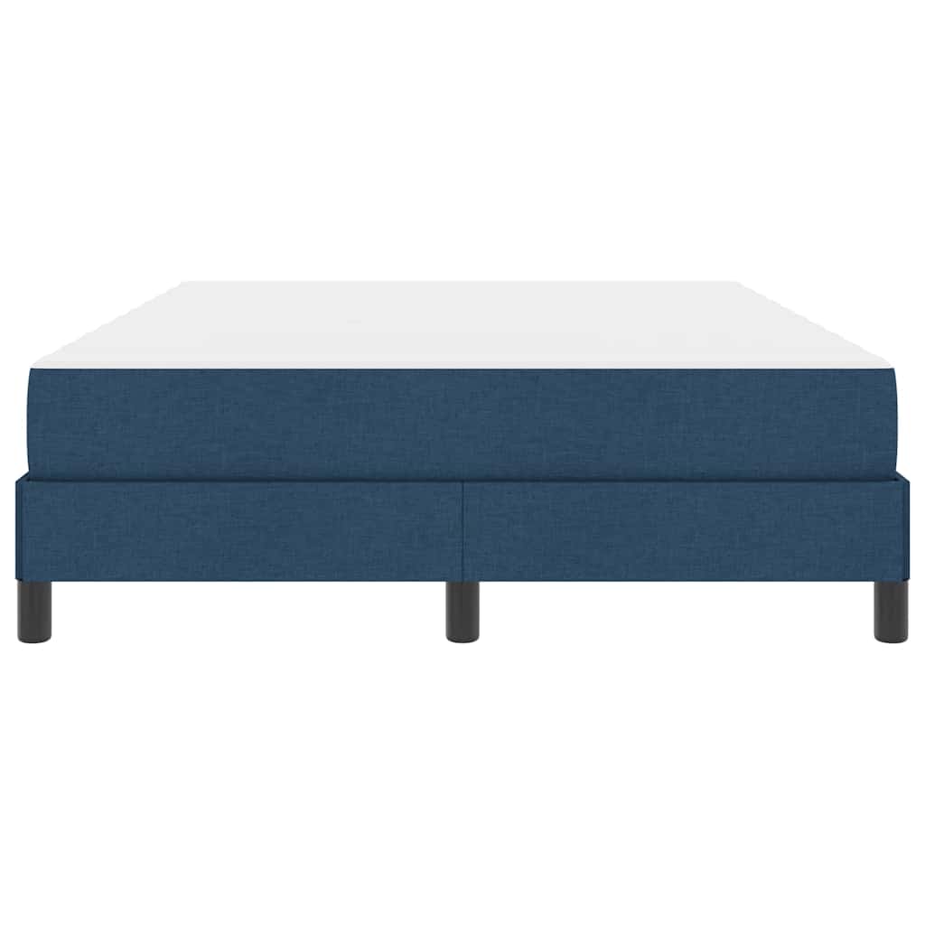 Lit à ressorts avec matelas Bleu 160 x 200 cm tissu - XIOS
