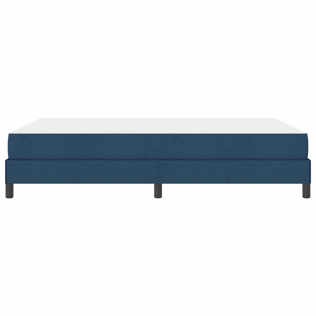 Lit à ressorts avec matelas Bleu 160 x 200 cm tissu - XIOS