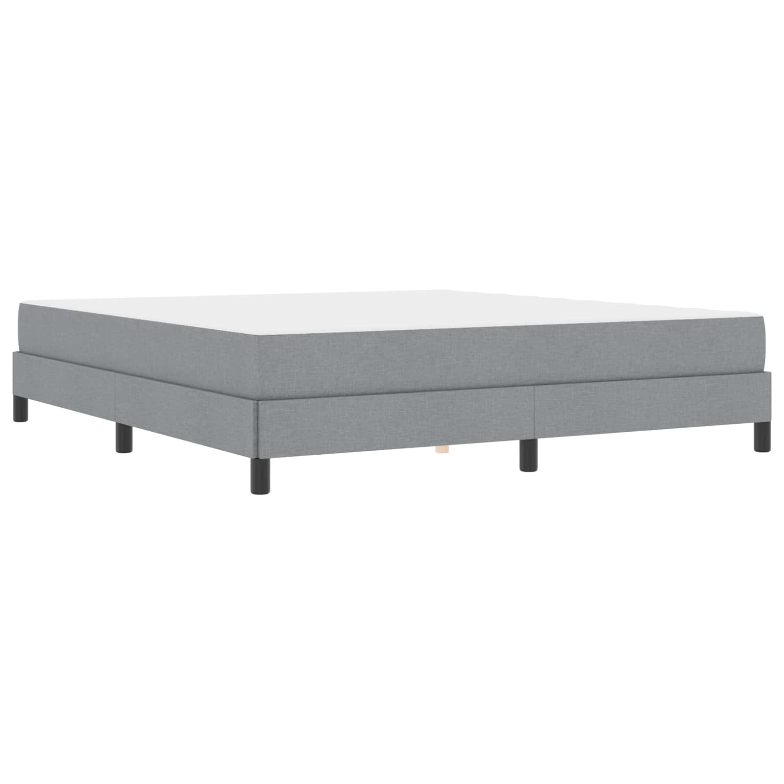 Lit à ressorts Gris clair 180 x 200 cm tissu - XIOS