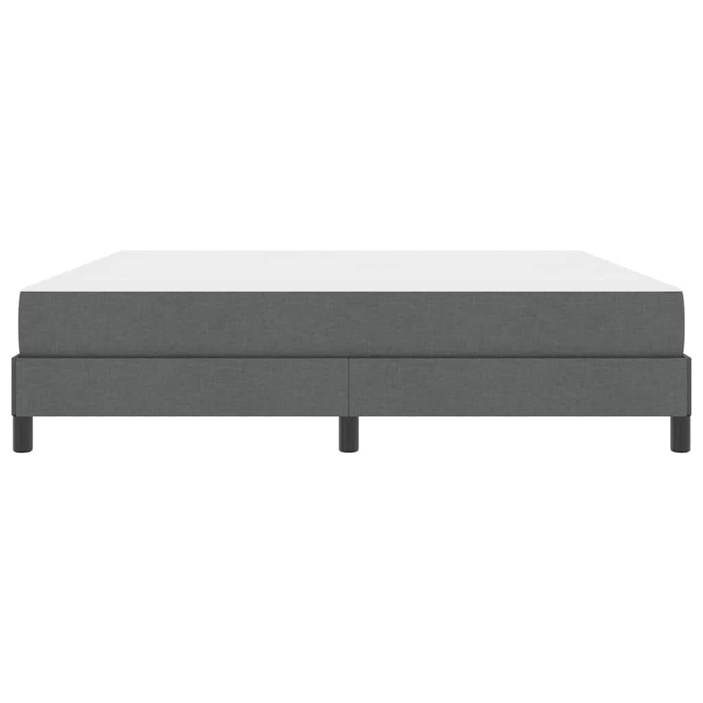 Lit à ressorts avec matelas Gris foncé 180 x 200 cm tissu - XIOS