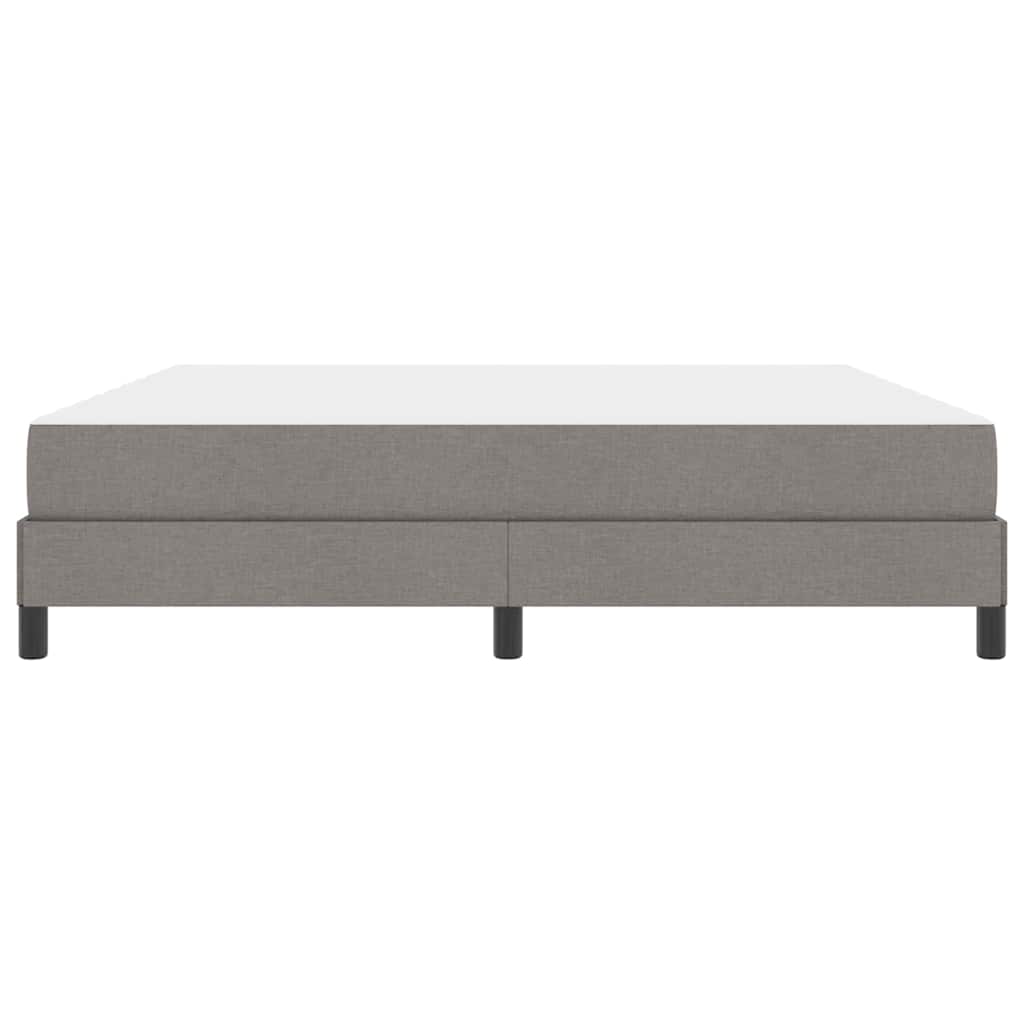 Lit à ressorts avec matelas Taupe 180 x 200 cm tissu - XIOS