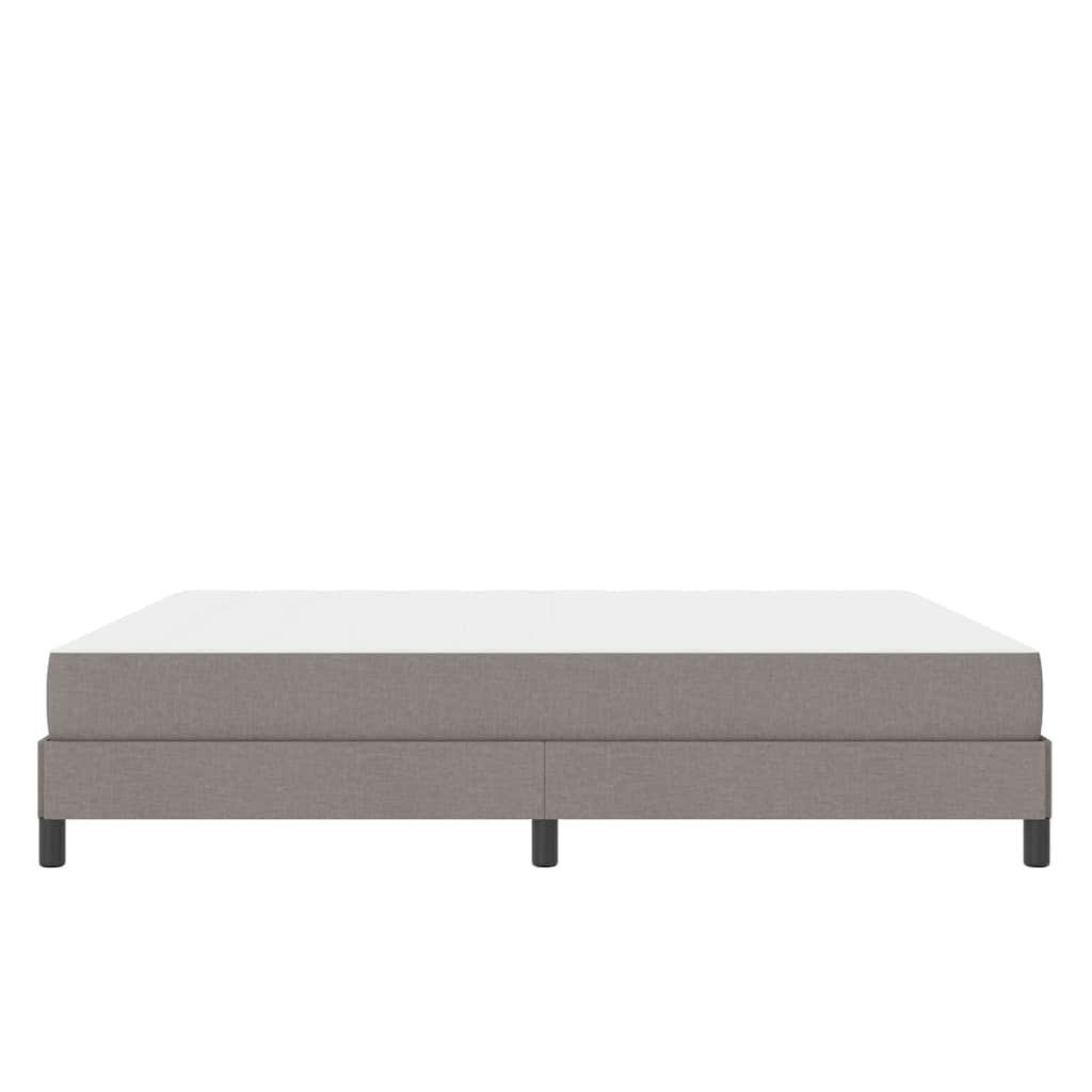Lit à ressorts avec matelas Taupe 180 x 200 cm tissu - XIOS