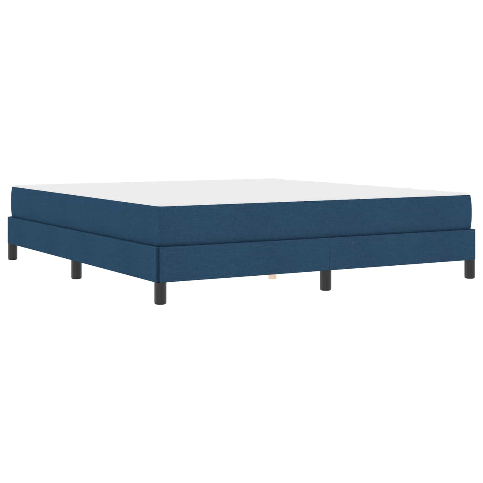 Lit à ressorts avec matelas Bleu 180 x 200 cm tissu - XIOS