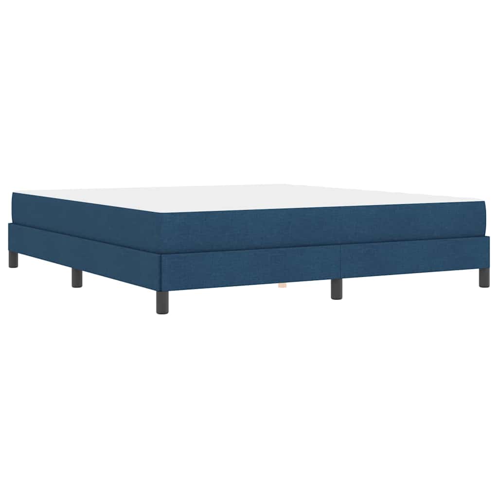 Lit à ressorts avec matelas Bleu 180 x 200 cm tissu - XIOS