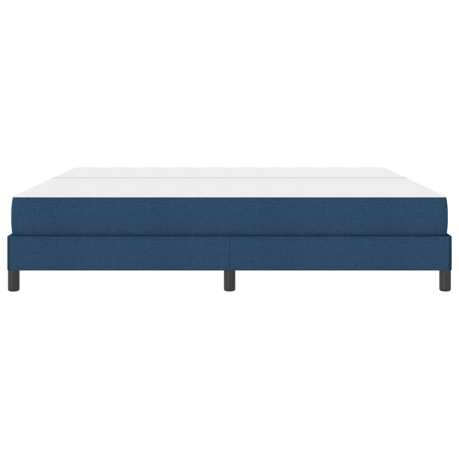 Lit à ressorts avec matelas Bleu 200 x 200 cm tissu - XIOS